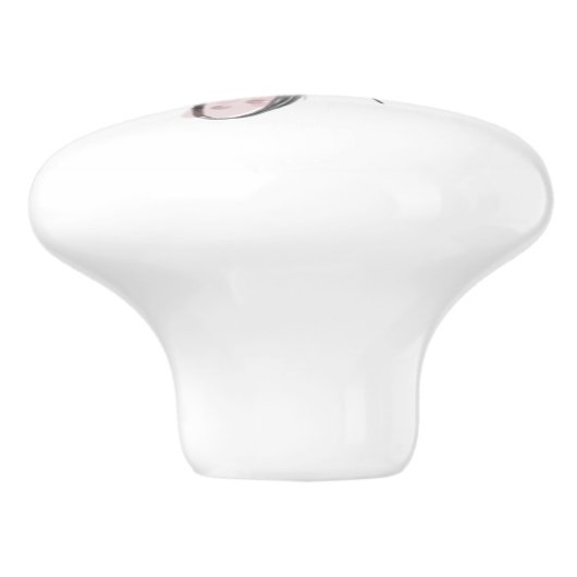 ピンクの蝶の赤ちゃん女の子のプル セラミックノブ (側面)