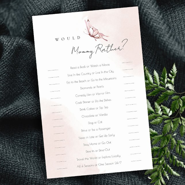 ピンクの蝶は、むしろ赤ちゃんのシャワーのゲームをミイラする (クリエイターアップロード済み)