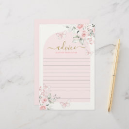 ピンクの蝶アドバイスのためのママがカードになる