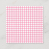 ピンクの蝶ネクタイのベビー絵本 エンクロージャーカード (裏面)