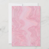 ピンクの蝶ネクタイ ラブシャック ベビーシャワー 招待状 - エレガント (裏面)