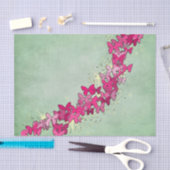 ピンクの蝶プリンセス 薄葉紙 (クラフト)