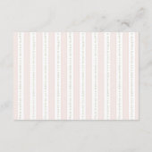 ピンクの蝶リボン シリーゴース 赤ちゃんの女の子の本 エンクロージャーカード (裏面)