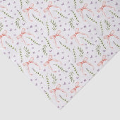 ピンクの蝶結びのデコパージュ 薄葉紙 (詳細)