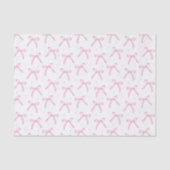 ピンクの蝶結びのデコパージュ 薄葉紙 (正面)