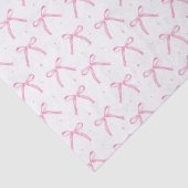 ピンクの蝶結びのデコパージュ 薄葉紙 (詳細)