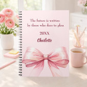 ピンクの蝶結びの名言 ノートブック