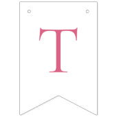 ピンクの蝶結び ウェディングシャワーのお祝い バンティングフラッグ (第2の旗)