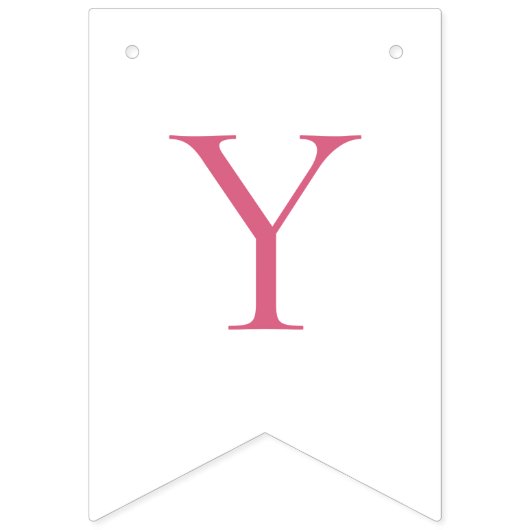 ピンクの蝶結び ウェディングシャワーのお祝い バンティングフラッグ (第3の旗)