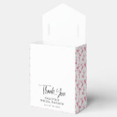 ピンクの蝶結び コケッタ パーソナライズド ブライダルシャワー フェイバーボックス (オープン)