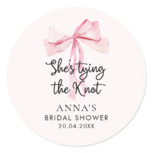 ピンクの蝶結び 彼女が結婚する ブライダルシャワー