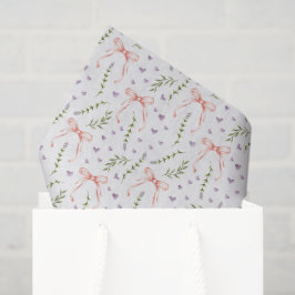 ピンクの蝶結び 薄葉紙