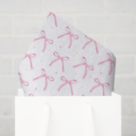 ピンクの蝶結び 薄葉紙