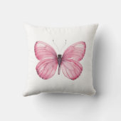 ピンクの蝶装飾用クッション クッション (裏面)