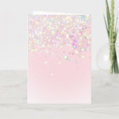 ピンクの蝶　ありがとう サンキューカード (裏面)