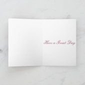 ピンクの蝶 カード (内部)