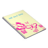 ピンクの蝶 ノートブック (右側)
