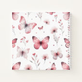 ピンクの蝶 ノートブック (裏面)