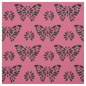 ピンクの蝶 ファブリック (見本)