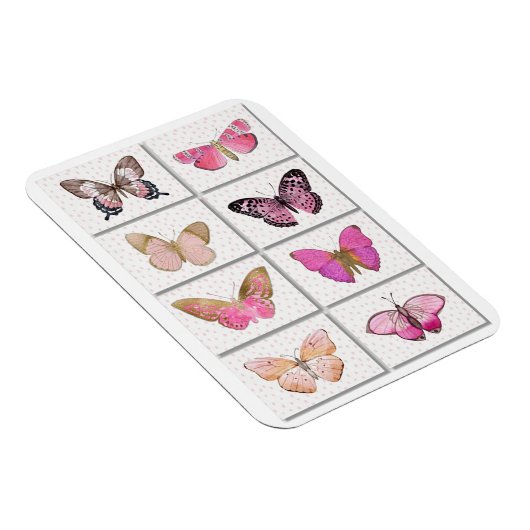 ピンクの蝶 マグネット (右側)