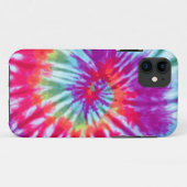 ピンクの螺線形の絞り染めの穹窖のiPhone 5 Case-Mate iPhoneケース (裏面(横))