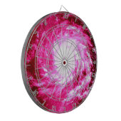 ピンクの螺線形の風車の装飾用クッション ダーツボード (正面左)