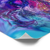 ピンクの衣装の仮装カーニバルミュージシャン ポスター (角)