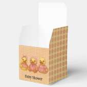 ピンクの衣装を着た可愛らしいアヒル・トリオ フェイバーボックス (オープン)