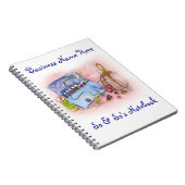 ピンクの裁縫キットのノート ノートブック (右側)