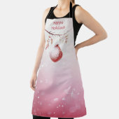 ピンクの装飾クリスマスボールホリデーエプロン エプロン (インサイチュ)