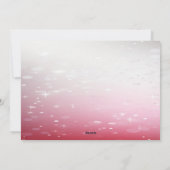 ピンクの装飾クリスマスボールホリデーカード シーズンカード (裏面)