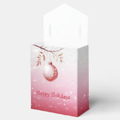 ピンクの装飾クリスマスボールホリデーギフトボックス フェイバーボックス (オープン)