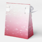 ピンクの装飾クリスマスボールホリデーギフトボックス フェイバーボックス (裏面サイド)