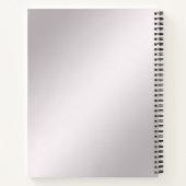 ピンクの装飾ノートブック ノートブック (裏面)