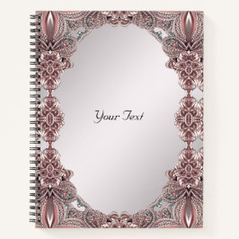 ピンクの装飾ノート ノートブック