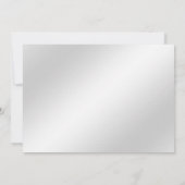 ピンクの装飾フローラリハーサルディナー 招待状 (裏面)