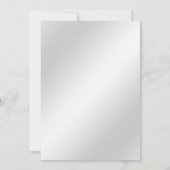 ピンクの装飾フローラ結婚式招待状 招待状 (裏面)