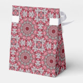 ピンクの装飾ホリデーギフトボックス フェイバーボックス (裏面サイド)