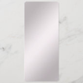 ピンクの装飾メニュー メニュー (裏面)