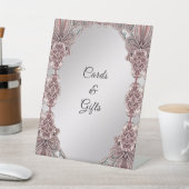 ピンクの装飾用卓上シンボルや象徴 台座サイン (インサイチュ)