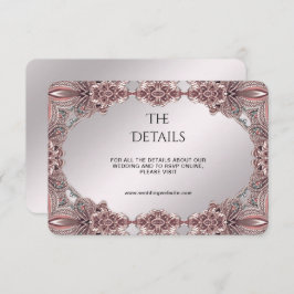 ピンクの装飾詳細エンクロージャカード エンクロージャーカード