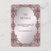 ピンクの装飾詳細エンクロージャカード エンクロージャーカード (正面)