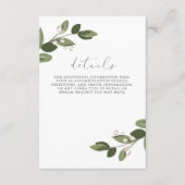 ピンクの裏地が付いたほのかな若枝の詳細 エンクロージャーカード (正面)