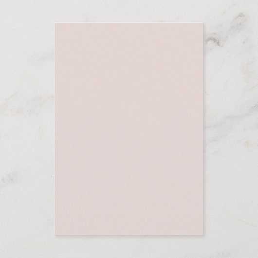 ピンクの裏地が付いたほのかな若枝の詳細 エンクロージャーカード (裏面)