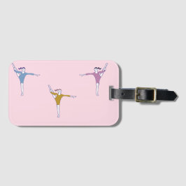 ピンクの裸体選手 ラゲッジタグ