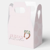 ピンクの西女性のカーボーイロデオの誕生日 フェイバーボックス (オープン)