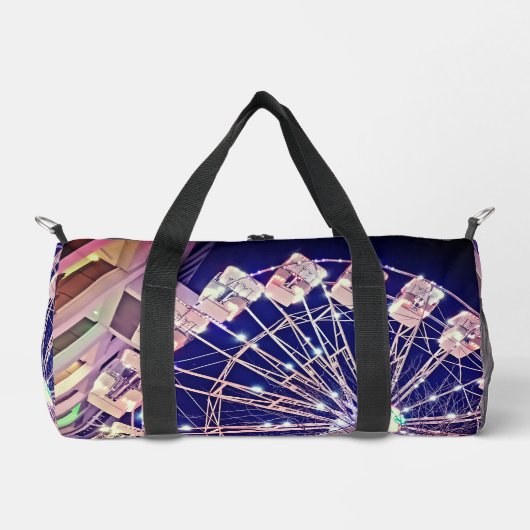 ピンクの観覧車 ダッフルバッグ (正面)