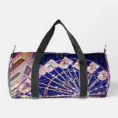 ピンクの観覧車 ダッフルバッグ (裏面)