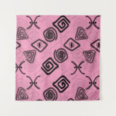 ピンクの記号。 タペストリー (正面(横))