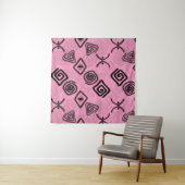 ピンクの記号。 タペストリー (インサイチュ)